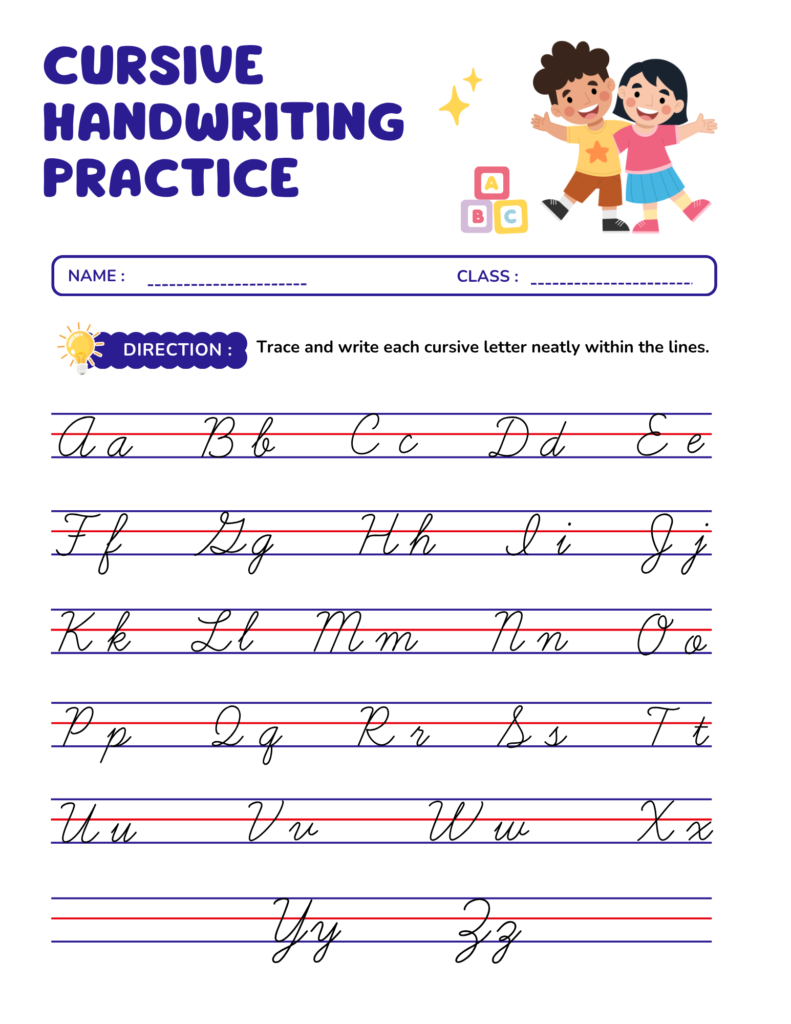 Cursive Worksheets Coverpage