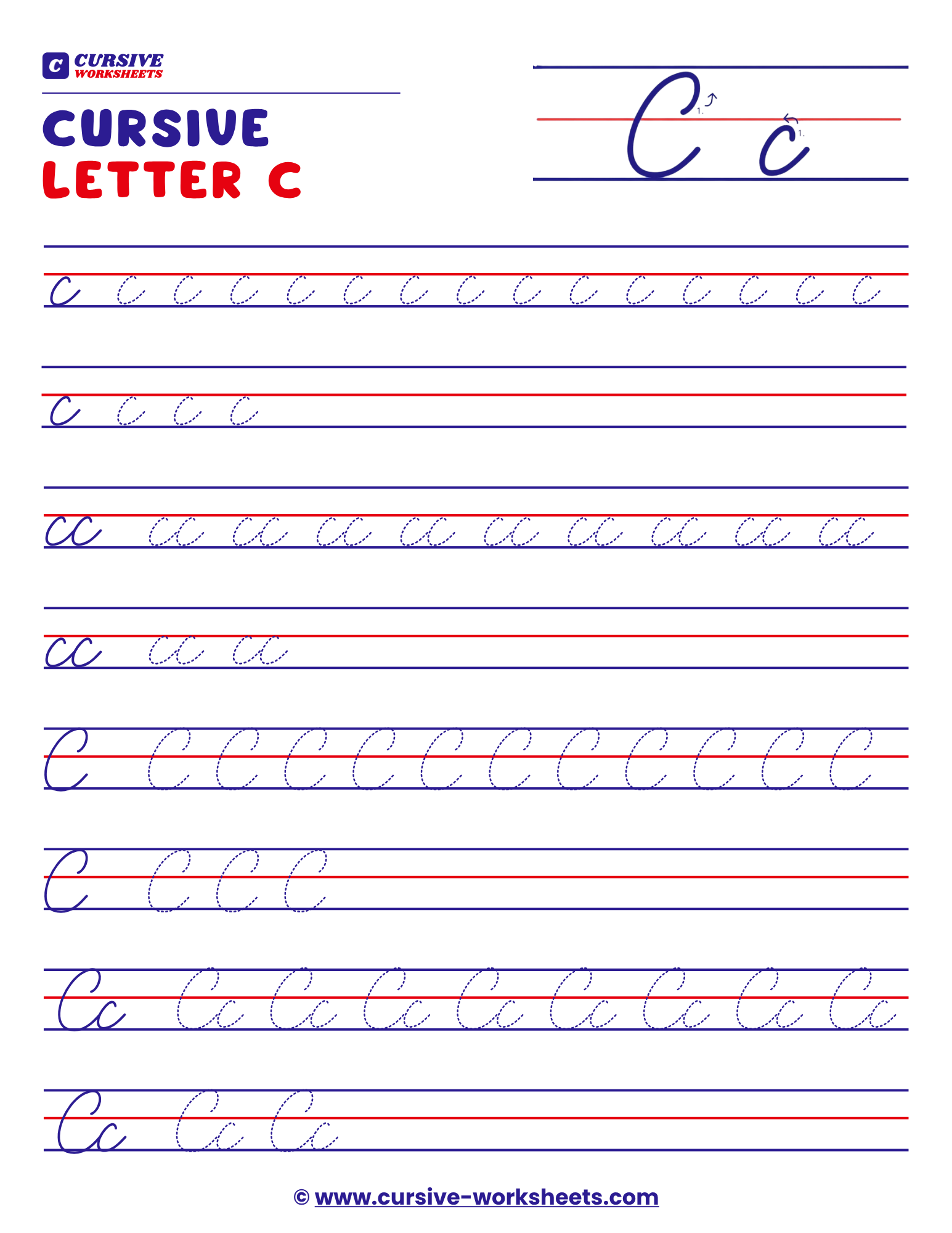 Cursive c