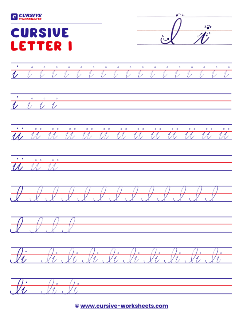 cursive i