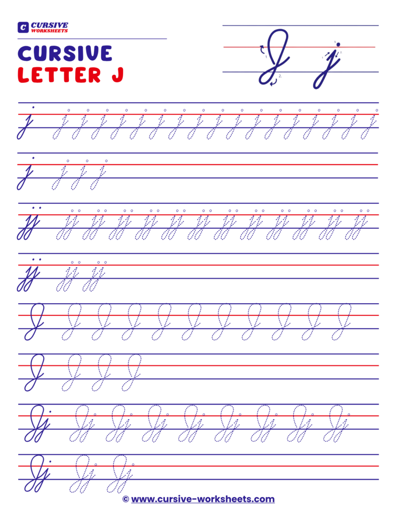 cursive j