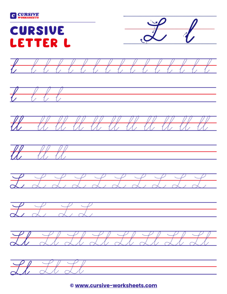 cursive l