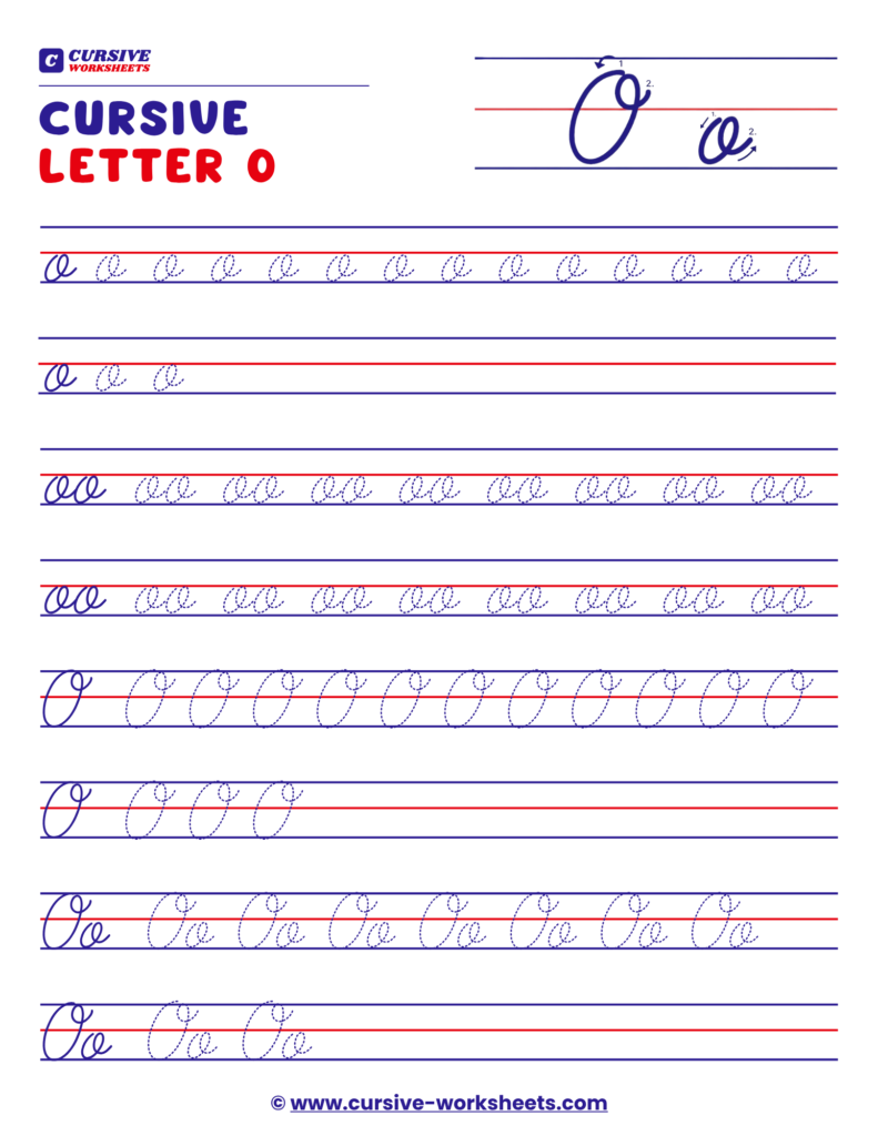 cursive o
