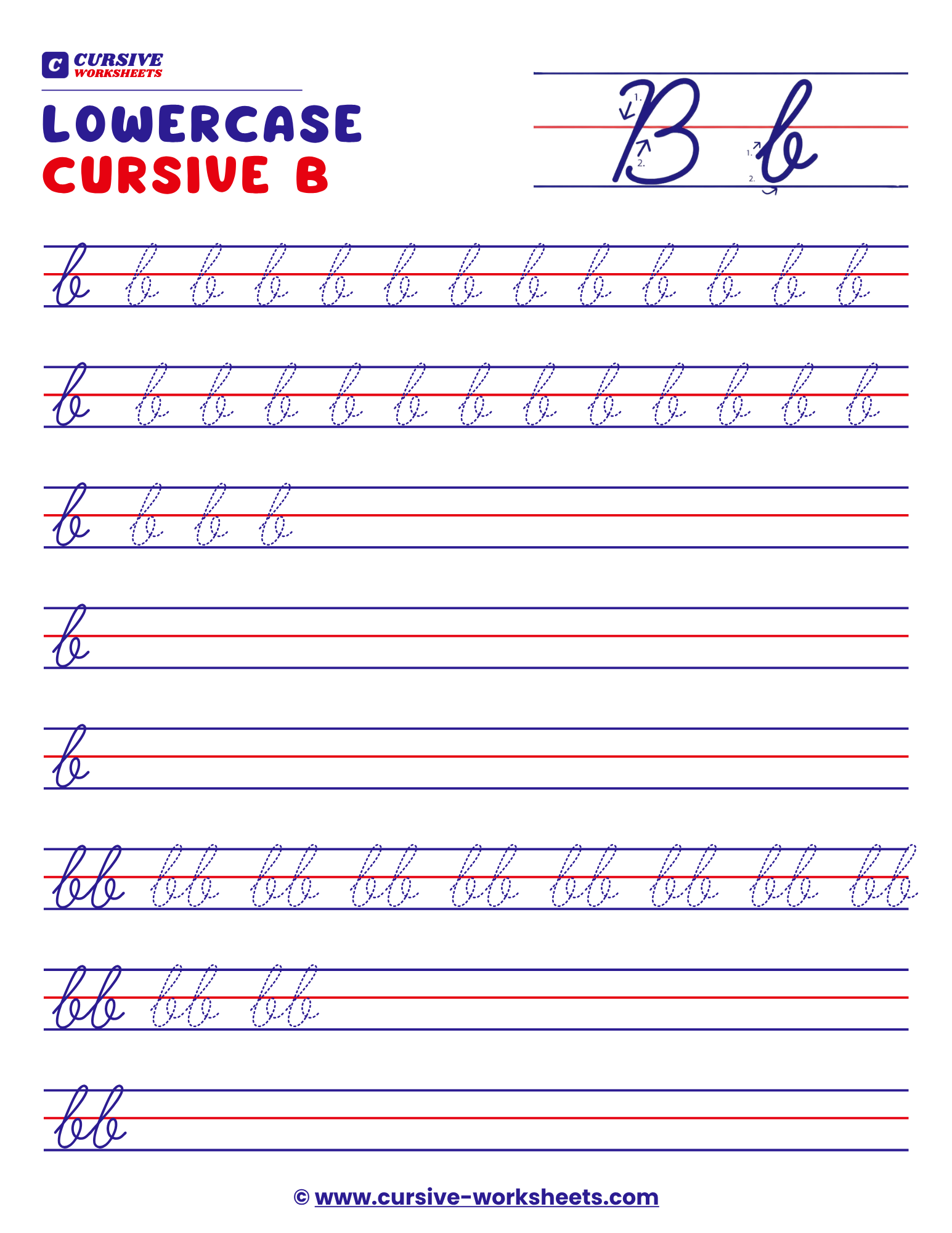 Lowercase Cursive b