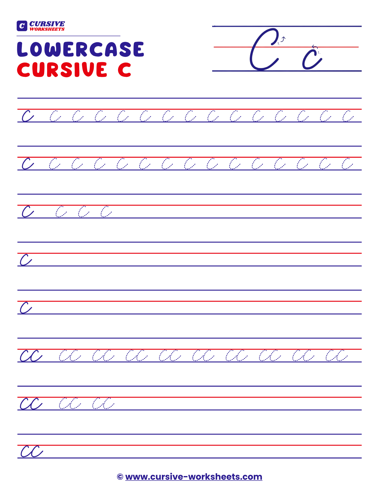 Lowercase Cursive c